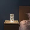 Nordic Crystal USB Table Lamp Touch Dimming Rose Projector