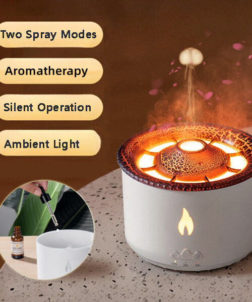 Creative Ultrasonic Essential Oil Volcano Aromatherapy Diffuser