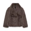 Winter Plush Coat Thick Lapel Casual Long Sleeve Tops