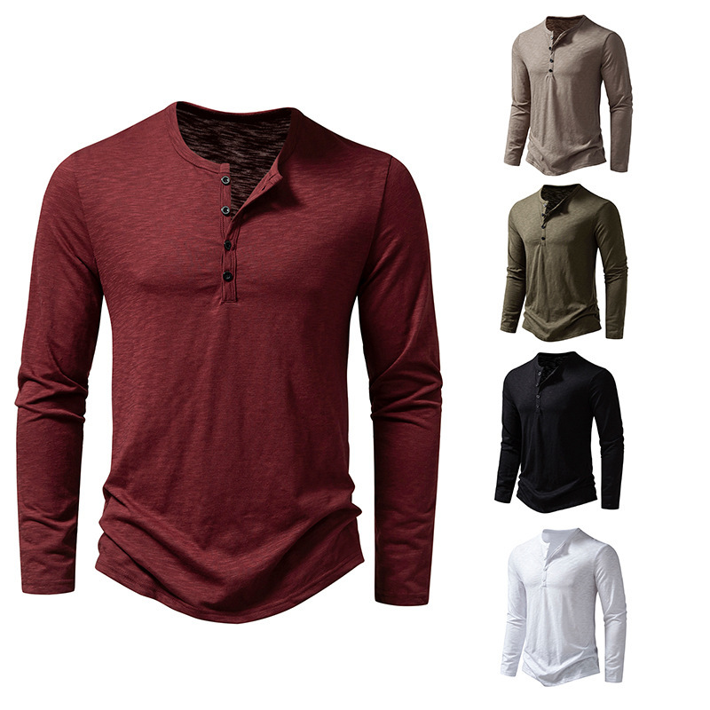 Mens Clothing Long Sleeve T-shirt Fashion