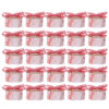 Hexagonal Candy Boxes - Pink Rose for Weddings (Set of 25)