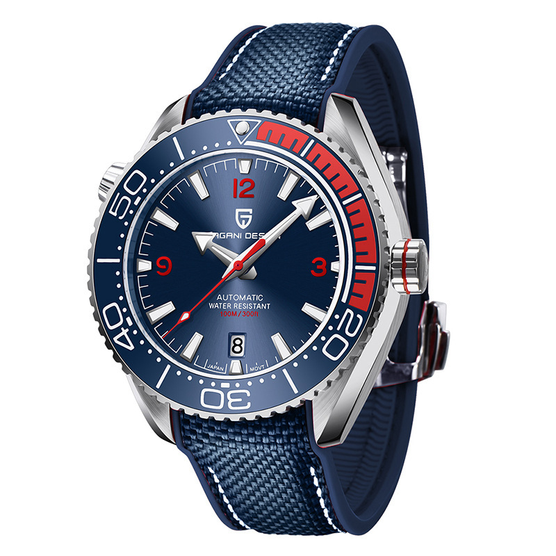 Rotatable Digital Watch Bezel Luminous Men's Mechanical