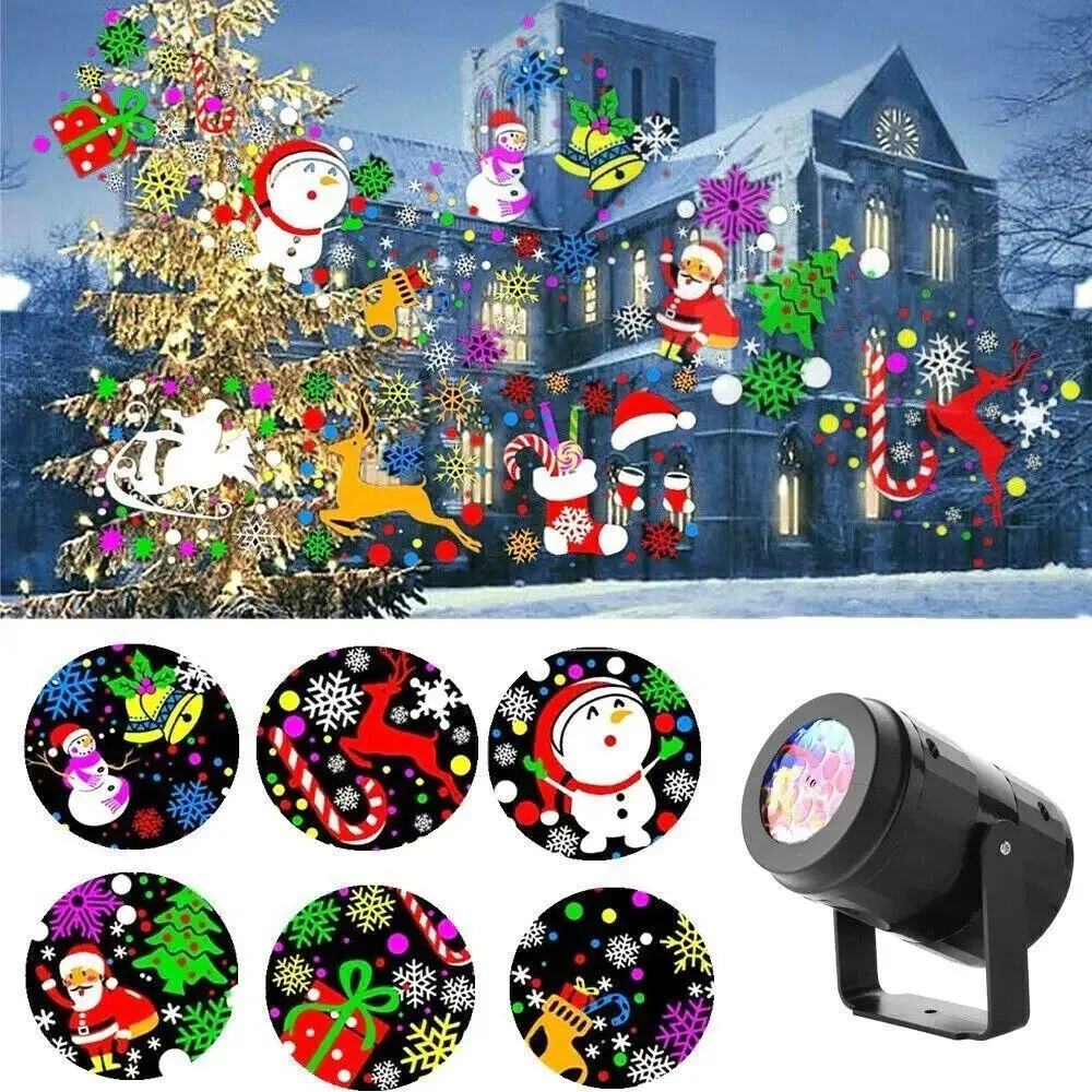 Christmas Party Lights Snowflake Projector Light Led