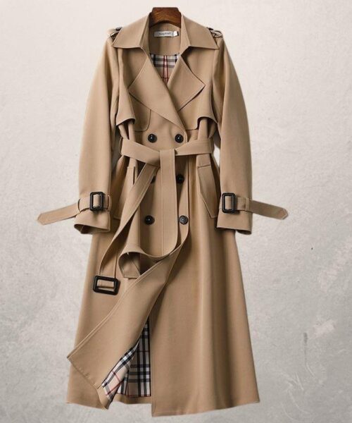 Women's Mid-length Trench Coat Autumn Long Windbreaker