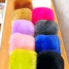 Warm sleeves fur cuff gloves windproof