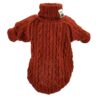 Dog Sweater Turtleneck Solid Color Dogs Clothes Warm Cotton