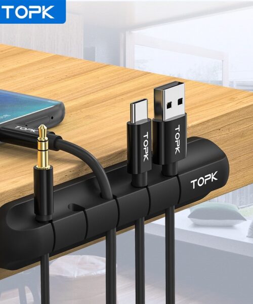 Silicone storage cable management cable clamp