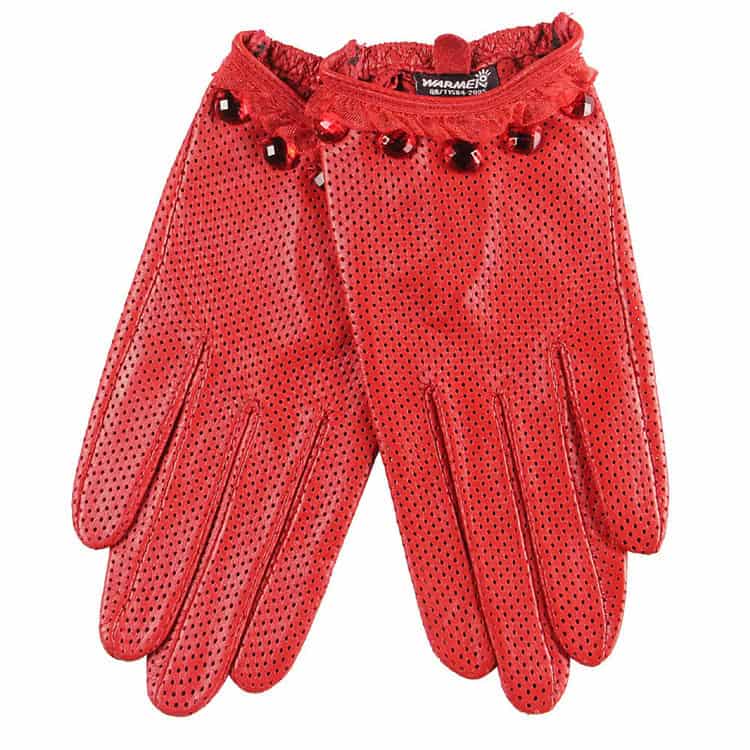 Ladies Sheepskin Perforated Breathable Single Leather