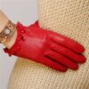 Ladies Sheepskin Perforated Breathable Single Leather