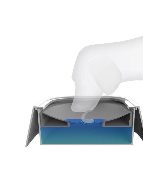 1.5L Cat Dog Water Bowl Carried Floating Bowl Anti-Overflow
