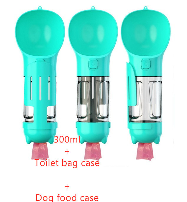Pet Water Bottle Feeder Bowl Garbage Outdoor Travel 3 In 1 Dog Water Bottle