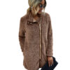 Women Clothes Winter Warm Pocket Fur Coat