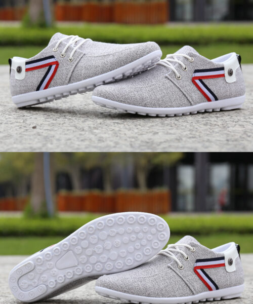 Men'S Soft-Soled Canvas Shoes, Sports And Leisure Old Beijing Cloth Shoes, Peas Shoes