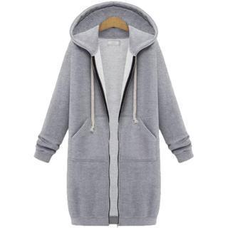 Hooded long-sleeved winter sweater women's