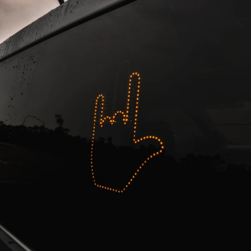 LED Gesture Light for Cars - Funny Remote-Control Sign