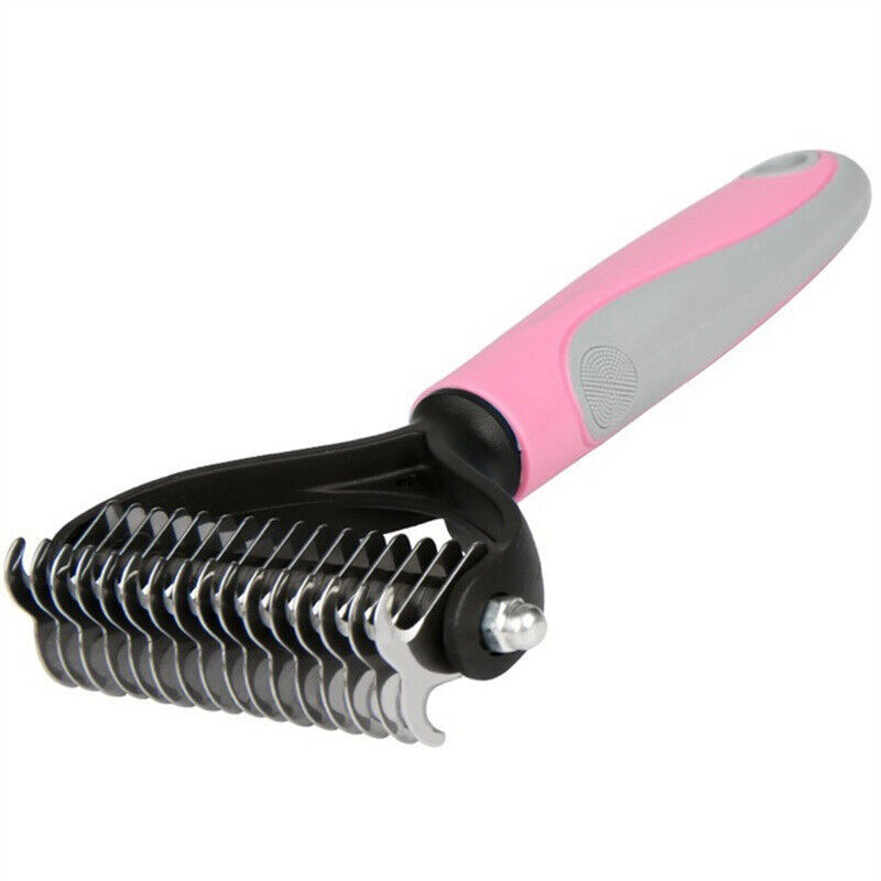 Grooming Brush For Pet Dog Cat Deshedding Tool Rake Comb Fur