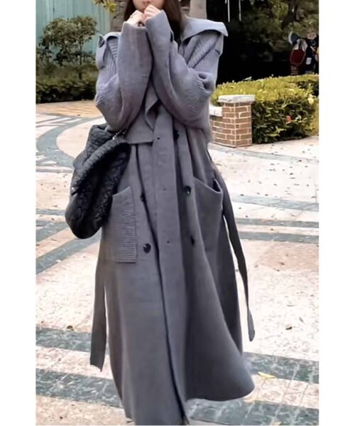 Sweater Jacket With Loose Design Style Knitted Cardigan