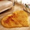 Plush Heart Shaped Carpet Non-Slip Mat Fluffy