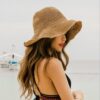 Summer Outing Sunscreen Hat for Women with Foldable Straw Hats