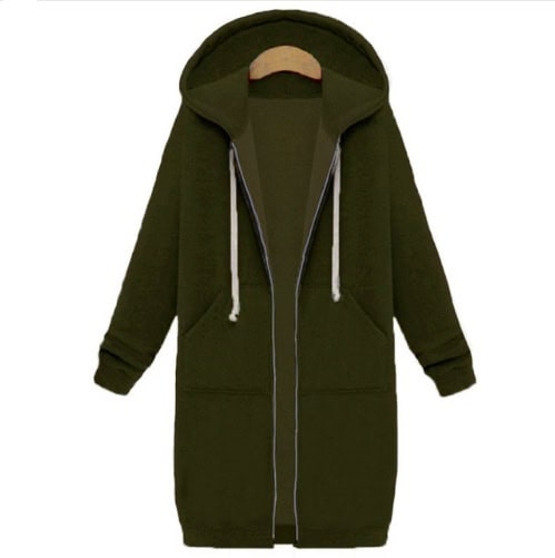 Hooded long-sleeved winter sweater women's