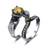Personalized Punk Retro Couple Rings Set
