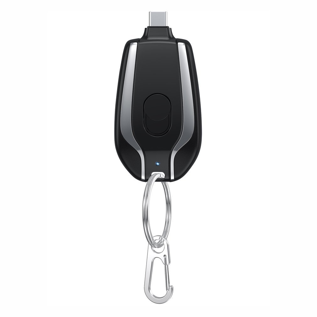 Mini 1500mAh Keychain Charger Type-C Fast Power Bank