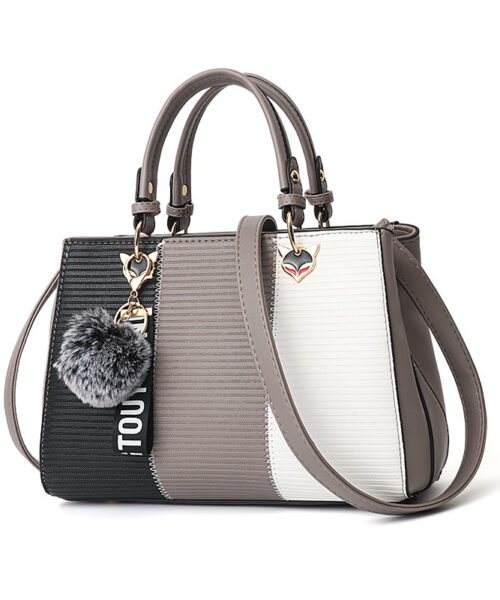 Women's Hairball Ornaments Patchwork Crossbody Handbag