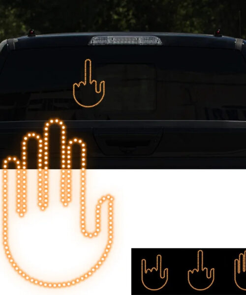 LED Gesture Light for Cars - Funny Remote-Control Sign