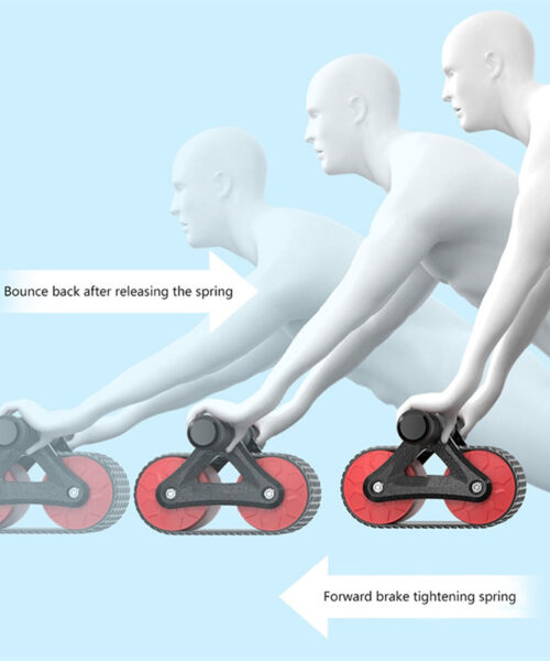 Ab Wheel Roller Automatic Rebound Waist Trainer for Home