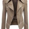 Motorcycle leather jacket jacket zipper two leather jacket