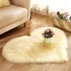Plush Heart Shaped Carpet Non-Slip Mat Fluffy