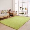 Living Room Rug Area Solid Carpet Fluffy Soft