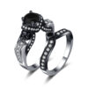 Personalized Punk Retro Couple Rings Set