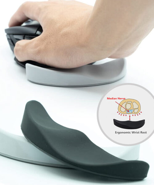 Ergonomic Silicone Gel Mouse Wrist Rest Pad for Office Gaming