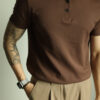 Men's Polo Shirt Lapel Young Business Short Sleeve