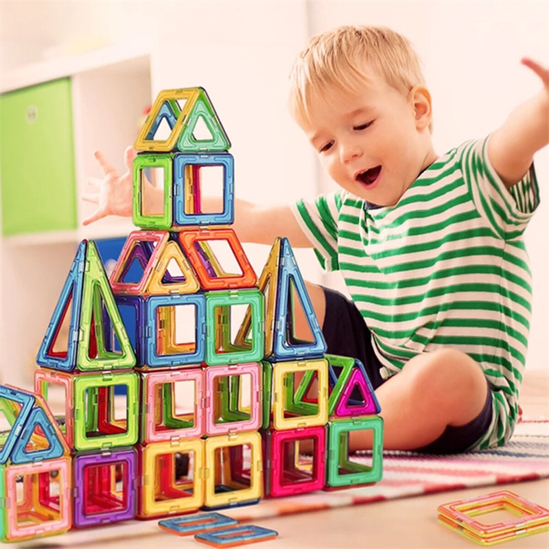 Magnetic Building Blocks Toys Kids DIY Construction Set