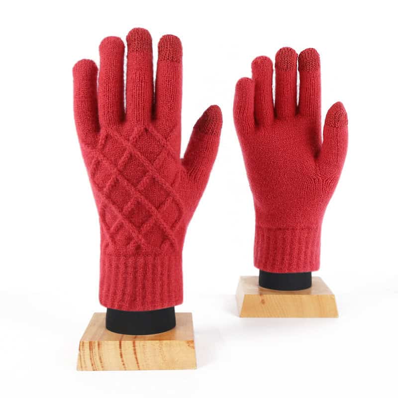 Women's Outdoor Weatherproof Knitted Gloves