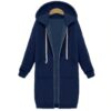 Hooded long-sleeved winter sweater women's