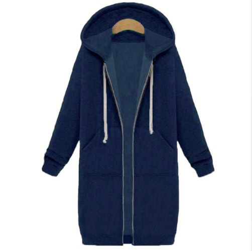 Hooded long-sleeved winter sweater women's