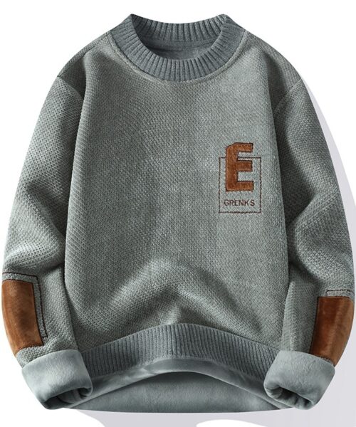 Super Soft Fleece-lined Bottoming Knitted Sweater
