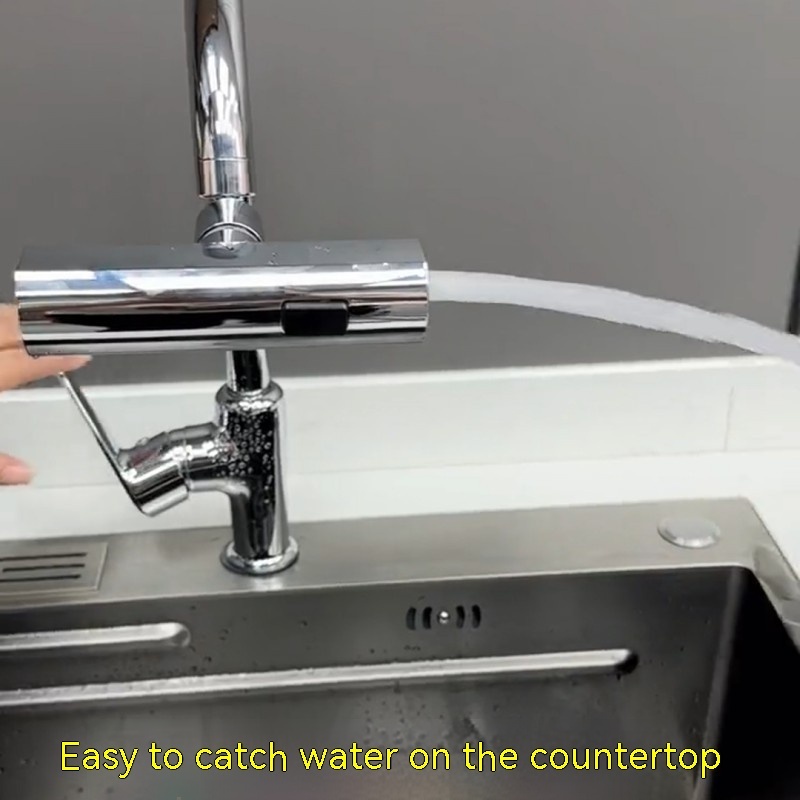 Kitchen Faucet Waterfall Outlet Splash Proof Universal