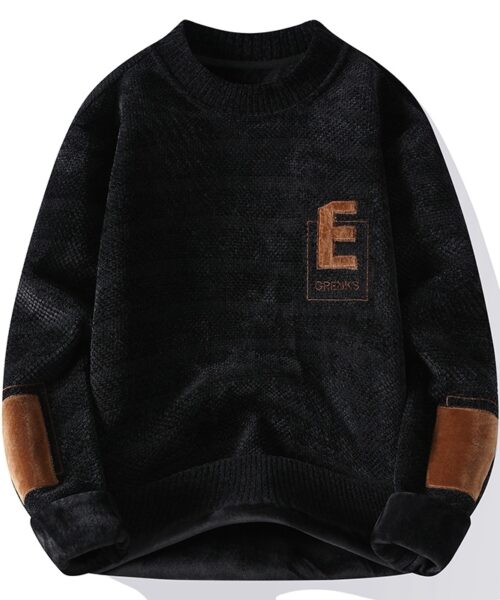 Super Soft Fleece-lined Bottoming Knitted Sweater