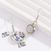 Blue and White Ceramic Chinese Tea Cup with Ear Hook