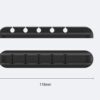 Silicone storage cable management cable clamp