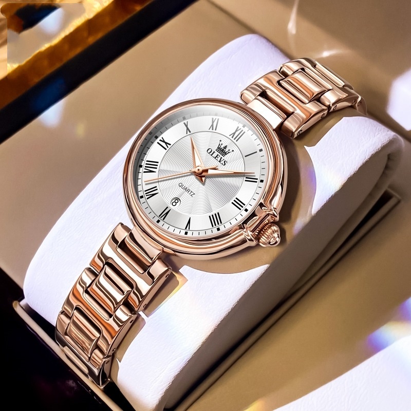 Scale Quartz Luminous Waterproof Women's Watch Calendar