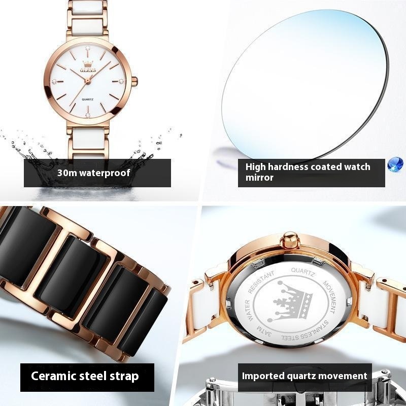 Fashionable Waterproof Women's Quartz High-End Watch