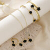 Parthenocissus Grass Jewelry 5-piece Lucky Flower Necklace Set
