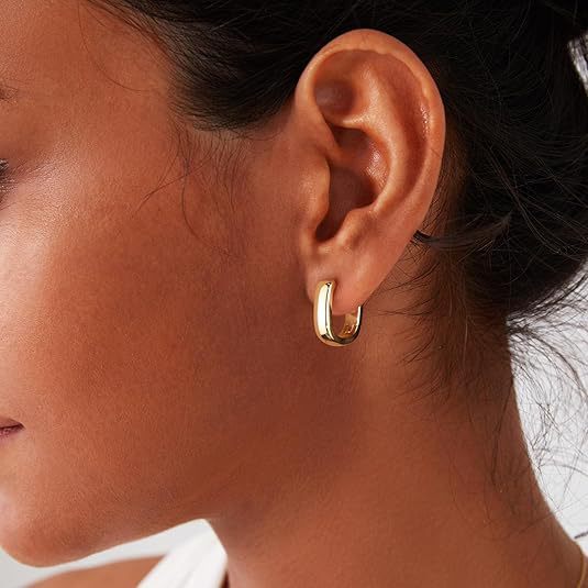 U-shaped High-Grade Oval Earrings for Women