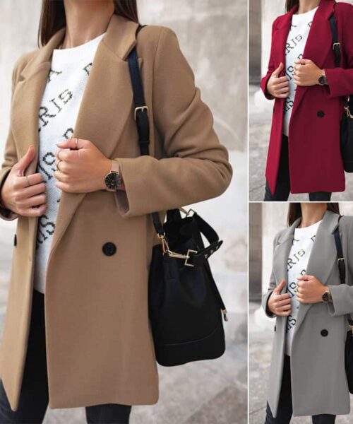 Woolen coat woman