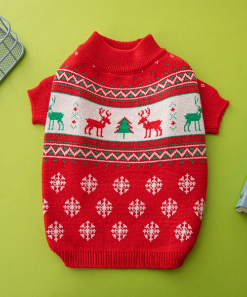 Christmas Tree Elk Christmas Dog Sweater